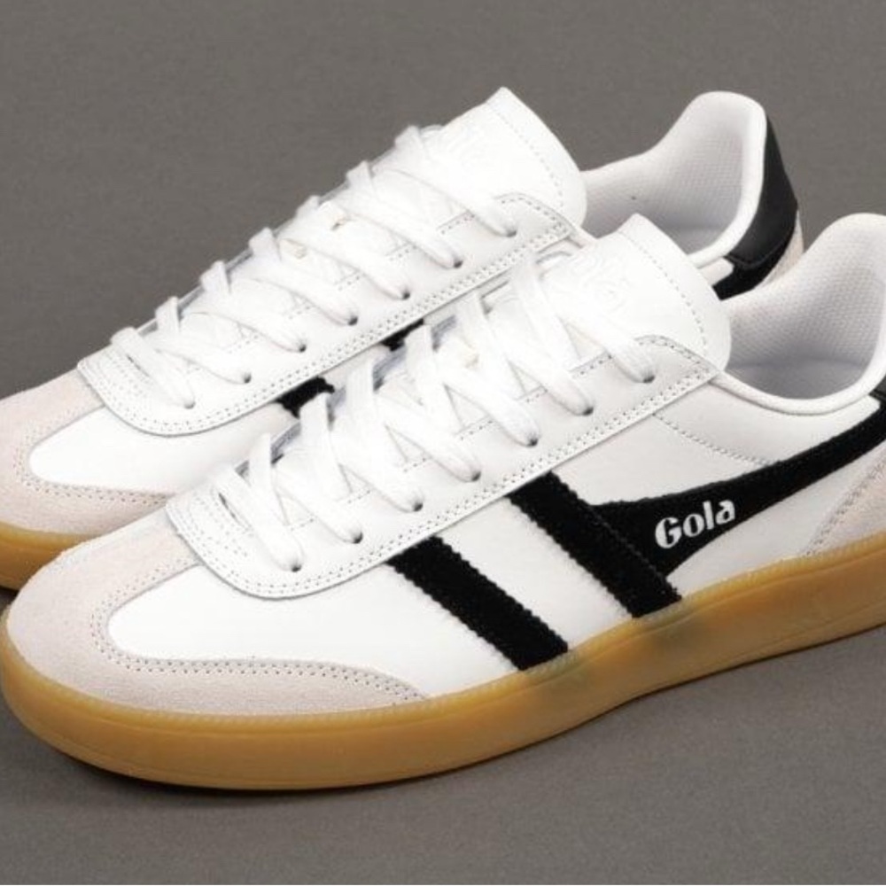 GOLA, Viper, Size 8, Men’s Sneakers, White & Black, Gum Sole, Brand NEW IN BOX!
